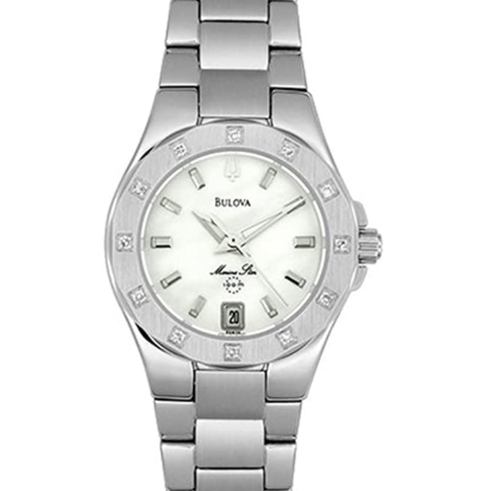 Ladies Bulova Marine Star watch, w/ diamonds